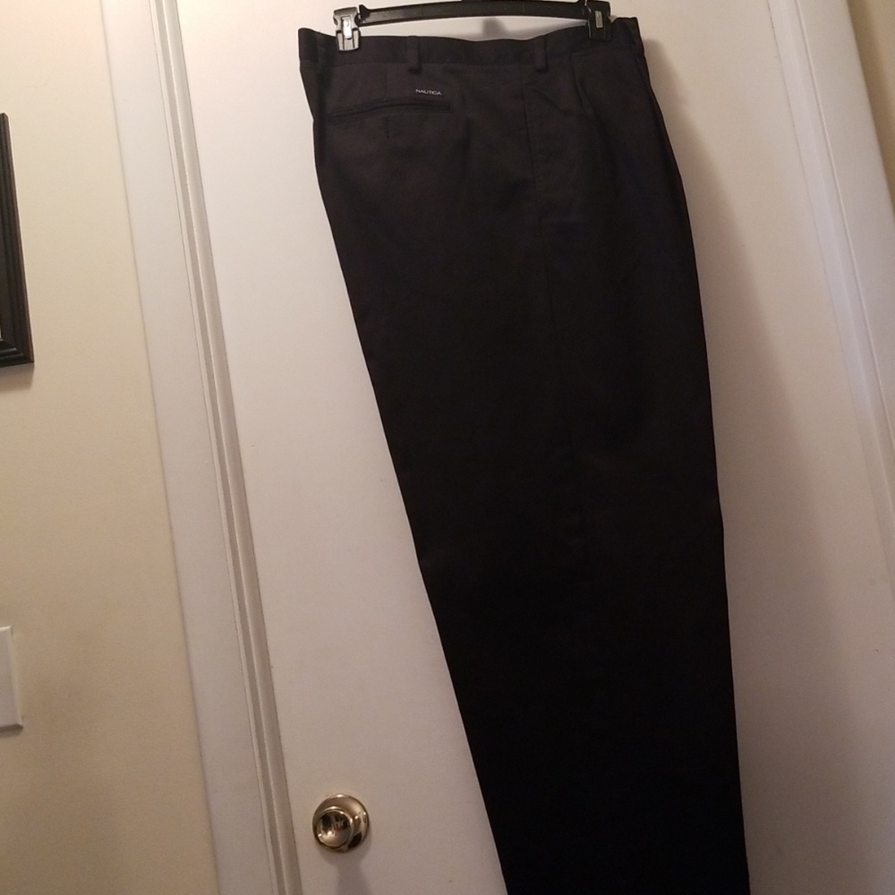 Black Pleated Cuffed Nautica Dress Pants
